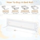 preview thumbnail 3 of 8, Gymax 2PCS 71'' Toddler Foldable Bed Rail w/ Adjustable Safety Strap