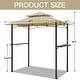 preview thumbnail 7 of 7, AECOJOY 8' x 5' Outdoor Grill Gazebo 2-Tier Waterproof BBQ Grill Tent