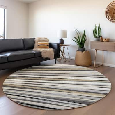 Premium Washable Super Soft Modern Stripes Mayfield Rug