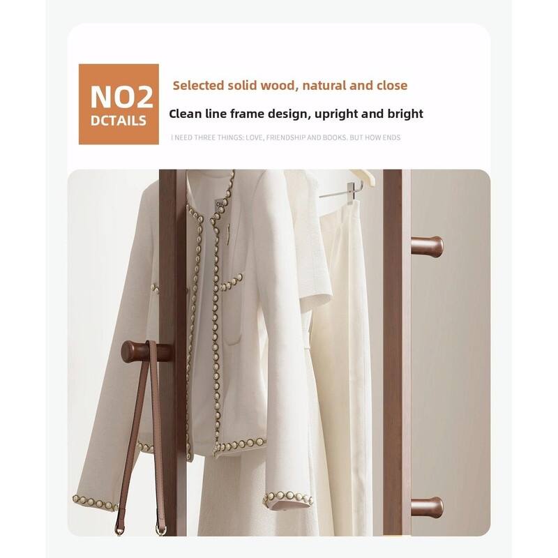 Solid Wood Coat Rack - Easy-to-Assemble Freestanding Hanger for Bedroom, Entryway, or Living Room