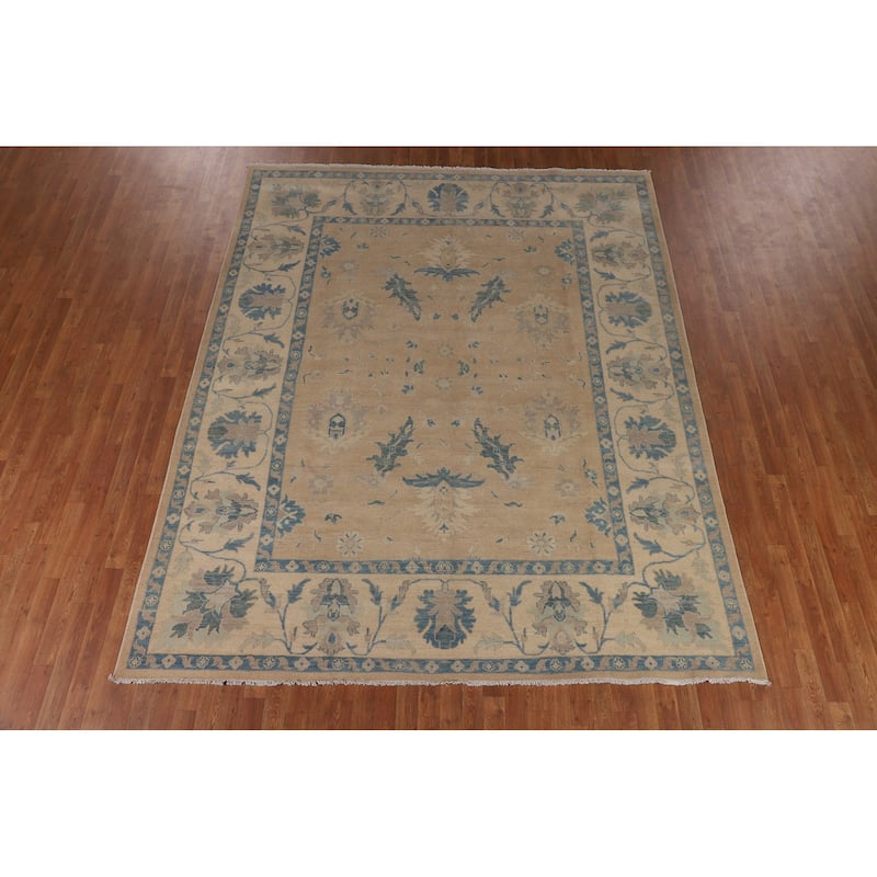 Mute Color Oushak Oriental Area Rug Handmade Wool Carpet - 8'3" x 10'0"