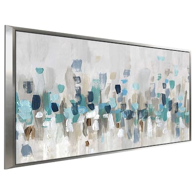 "Staccato Blue I" Print on Floating Canvas