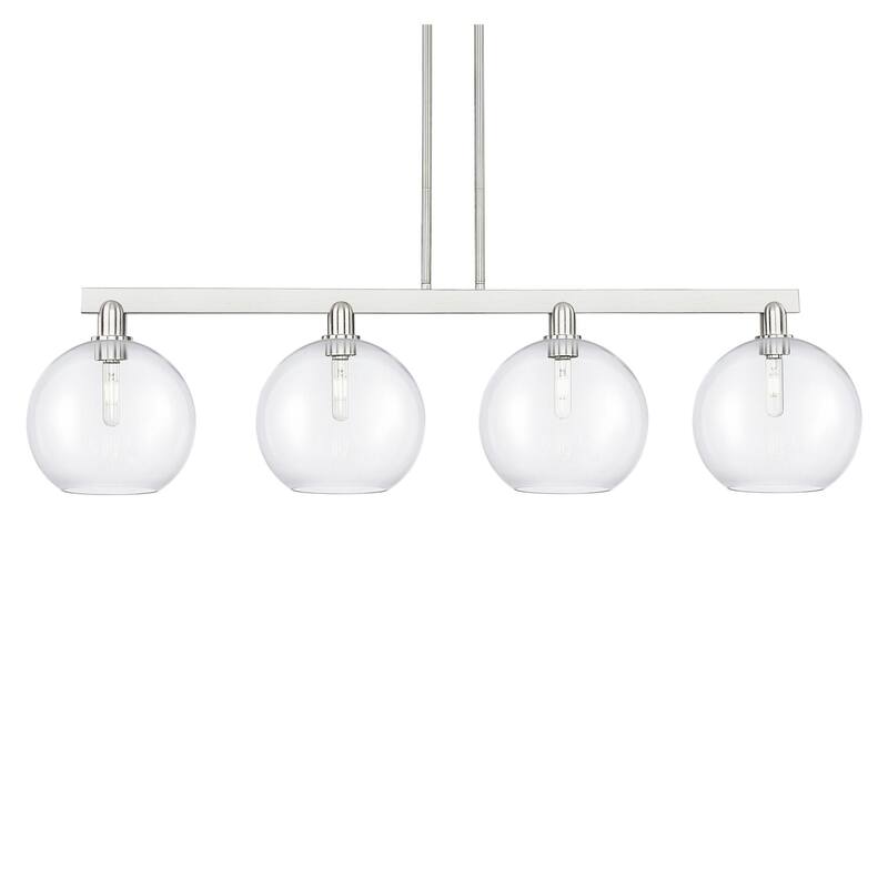 Innovations Lighting 716-4I-13-53 Athens Linear Athens 4 Light 53" - Brushed Satin Nickel / Clear