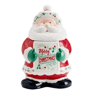 Pfaltzgraff Winterberry Santa Cookie Jar, 10 Inch - Bed Bath & Beyond