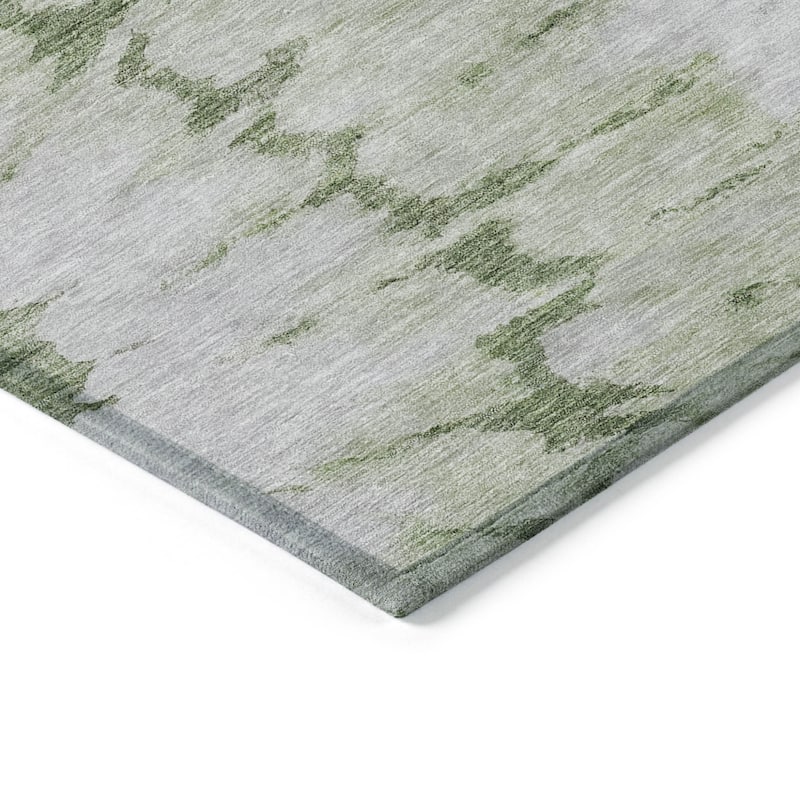 HomeRoots Abstract Transitional Rectangle Outdoor Rug