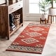 preview thumbnail 9 of 8, Nuloom Margene Tribal Diamond Area Rug 2'6" x 6' Runner - Red - Runner