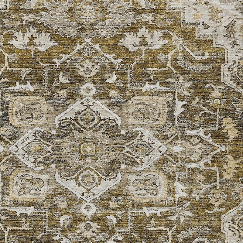 HomeRoots Oriental Traditional Rectangle Outdoor Rug