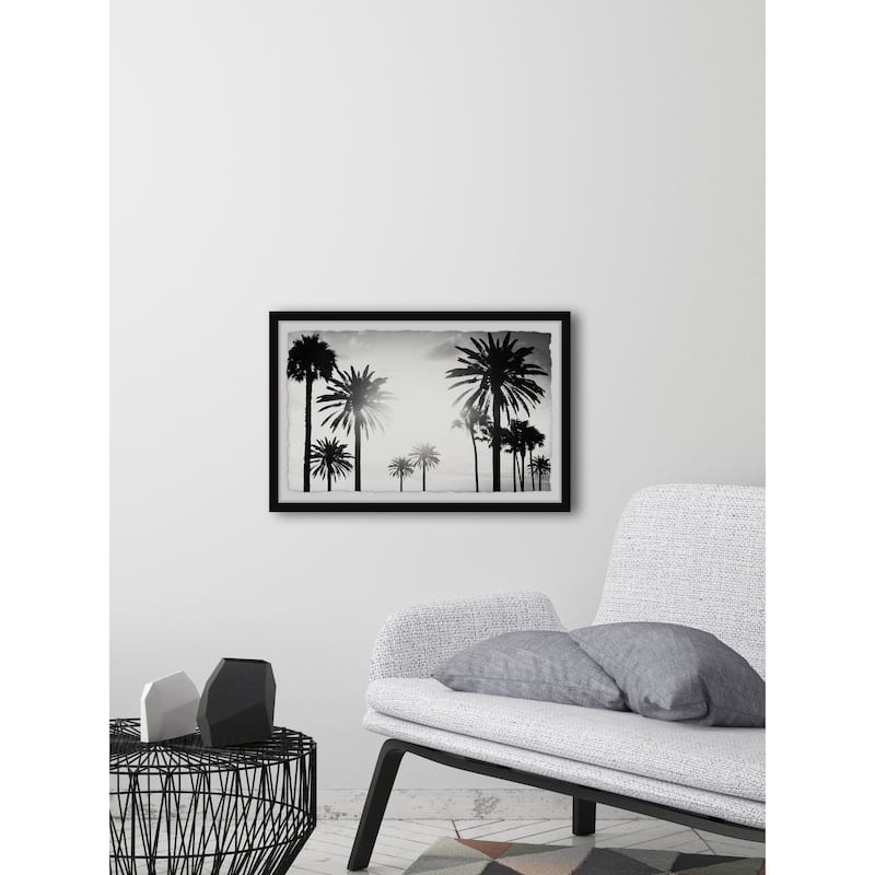 'Group of Palm Trees' Framed Painting Print