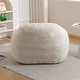 preview thumbnail 38 of 43, Memory Foam Bean Bag Chair Teddy Fabric Bean Bag Sofa with Armrest
