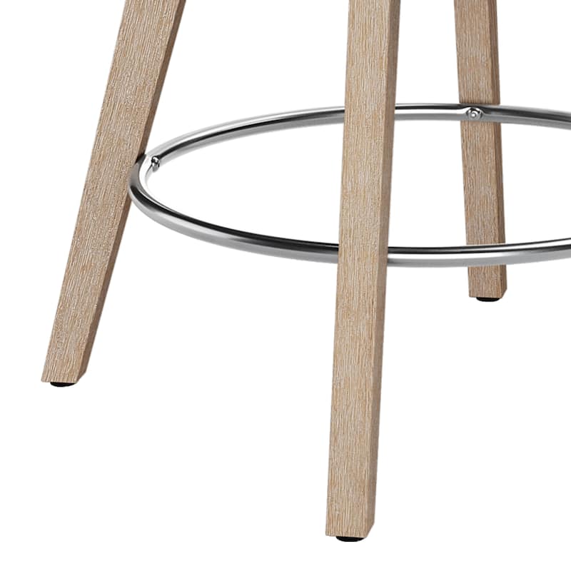 LUE BONA 26" Counter Height Bar Stools Swivel Bar stool with Backs - 26" H