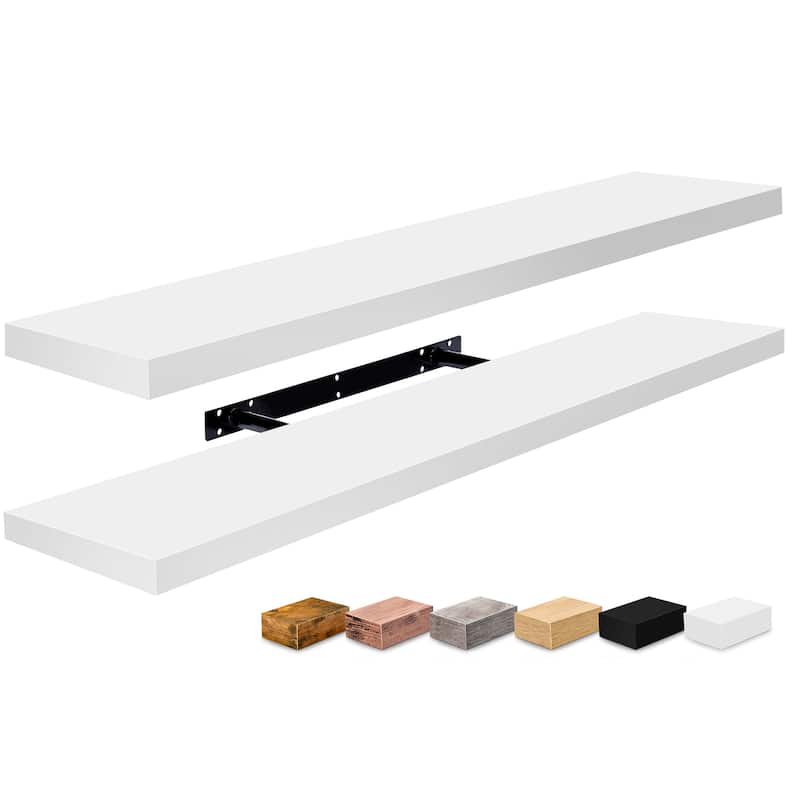 Sorbus Long Floating Shelves for Wall Set of 2 - 35"L x 9"W x 1.5"H