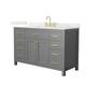 Option Dark Gray / Giotto Quartz Top / Brushed Gold