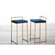preview thumbnail 28 of 33, Silver Orchid Forrest Gold Stackable Counter Stool (Set of 2) - N/A