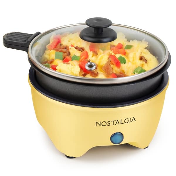slide 2 of 5, Nostalgia MyMini Personal Electric Skillet, Yellow