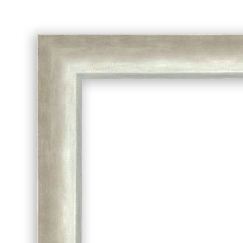 Two Tone Non-Beveled Wood Framed Wall Mirror
