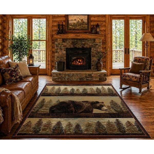 Blue Ridge Rug Falllout American Destination Blue Ridge Multi Area Rug - Bed Bath & Beyond ...