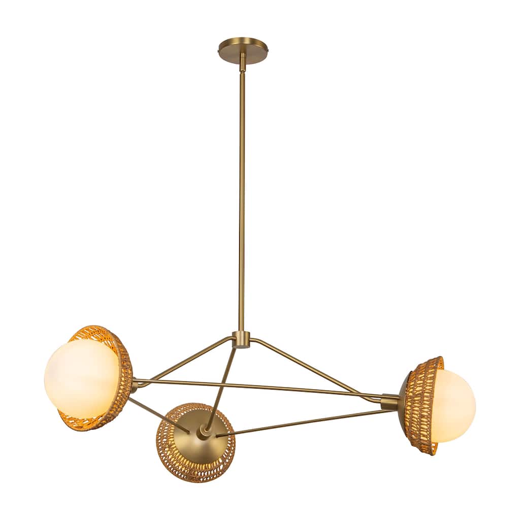 Alora Lighting CH490340 Perth 3 Light 40" Wide Chandelier