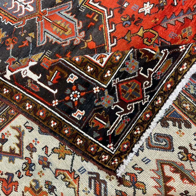 HERAT ORIENTAL Handmade Fine Persian Heriz Wool Rug - 8'5" x 11'5"