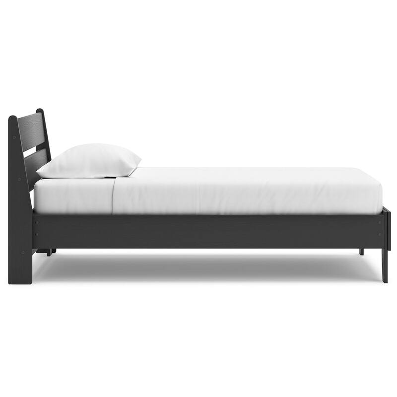 Signature Design by Ashley Socalle Black Panel Platform Bed