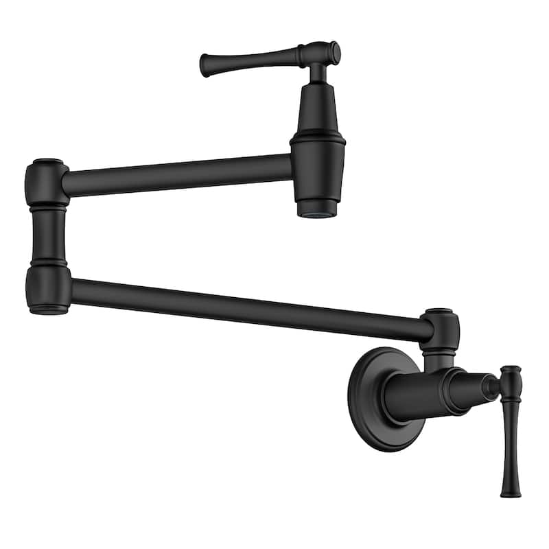 KRAUS Allyn Wall Mount Pot Filler Kitchen Faucet with Retractable Arm