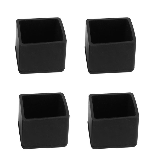 Table Desk Leg Caps End Tip Home Furniture Protector 4pcs 1"x1" (25x25mm)