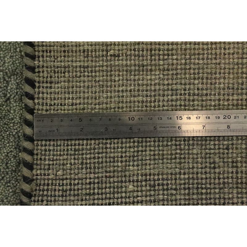 Hand Knotted Oriental 100% Wool Carpet Modern Stripe Multi-Colored Gabbeh Area Rug - 8' 0'' X 5' 2''