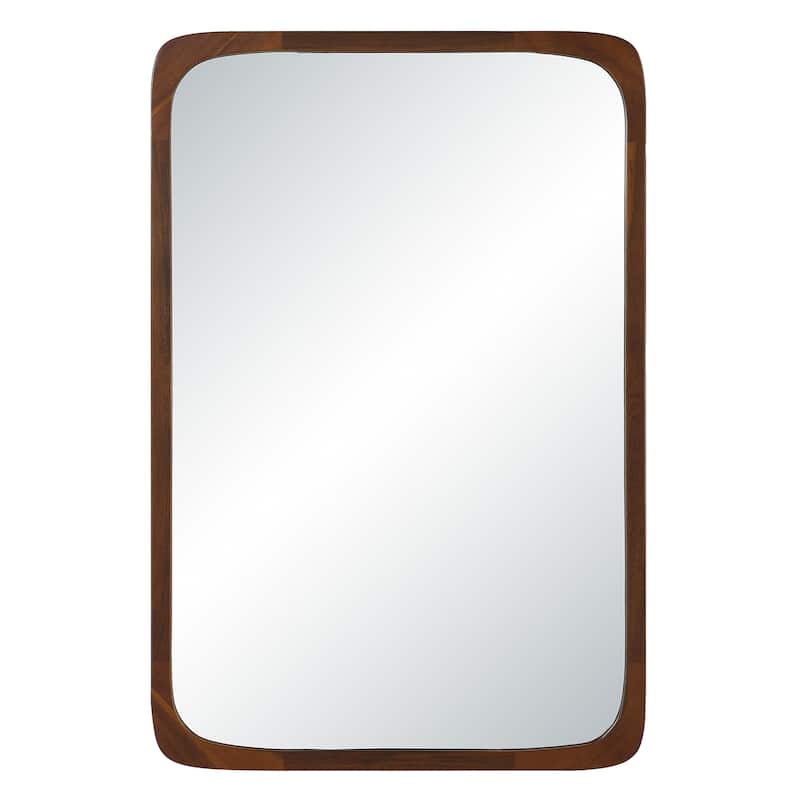 Renwil Sisley 36" H x 24" W Wall Mirror, Brown