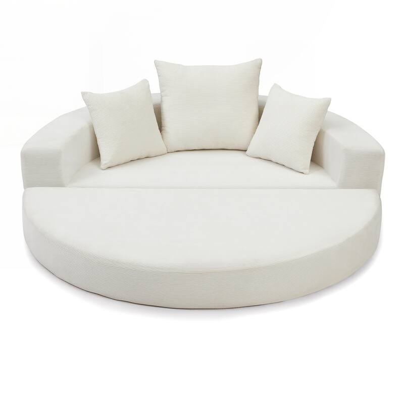 Convertible Sofa Couch Bed,Nulti-functional,Circular Bed,Adjustable Futon Sofa