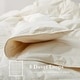 preview thumbnail 3 of 16, Lightweight 100% Organic Cotton Feather Down Comforter Summer Duvet Insert