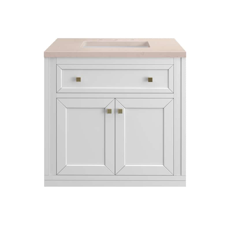 James Martin Vanities Chicago 30" Single Basin Hardwood Vanity Set