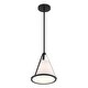 preview thumbnail 4 of 5, Fulton 1 Light Black Pendant