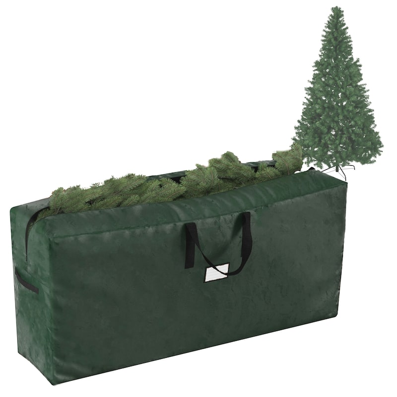Christmas Tree Storage Bag - Protects Holiday Decorations & Artificial Trees by Elf Stor - 9' - Green