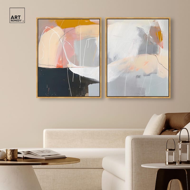 California in Haze Canvas Set of 2 by Art Remedy