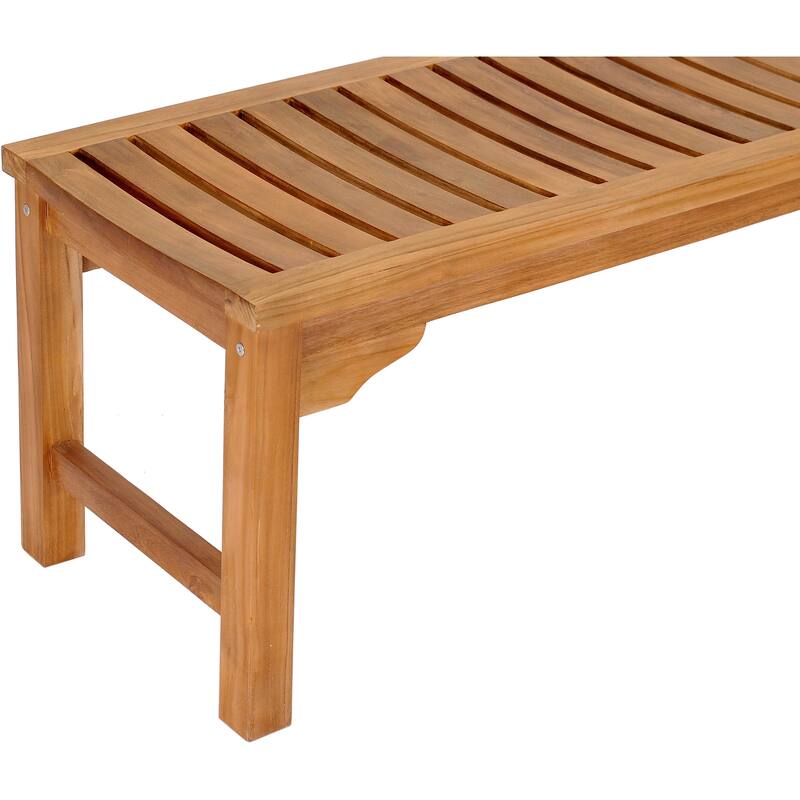 Teak Wood Santa Cruz Shower Bench, 4 Foot