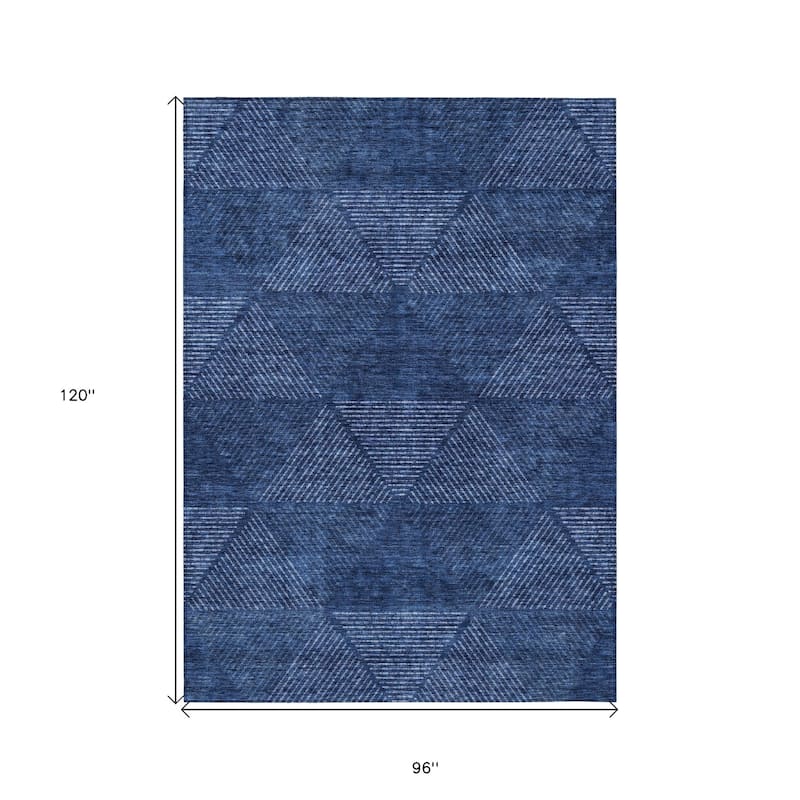 HomeRoots Geometric Transitional Rectangle Outdoor Rug
