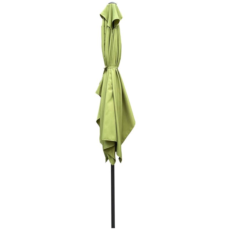 9' Outdoor Patio Market Umbrella with Push Button Tilt and Crank