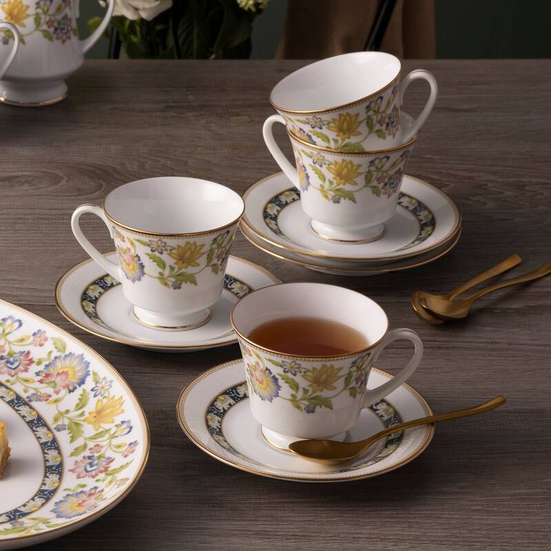 Tusker Garden Set of 4 Saucers, 6"