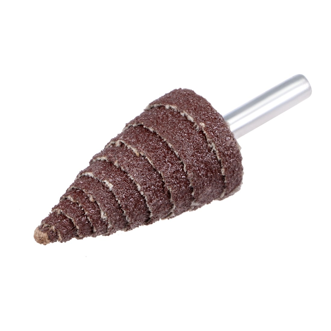 Sandpaper Conical Deburring Flap Wheel Grinding Head 3mm Shank 80 Grit Polishing