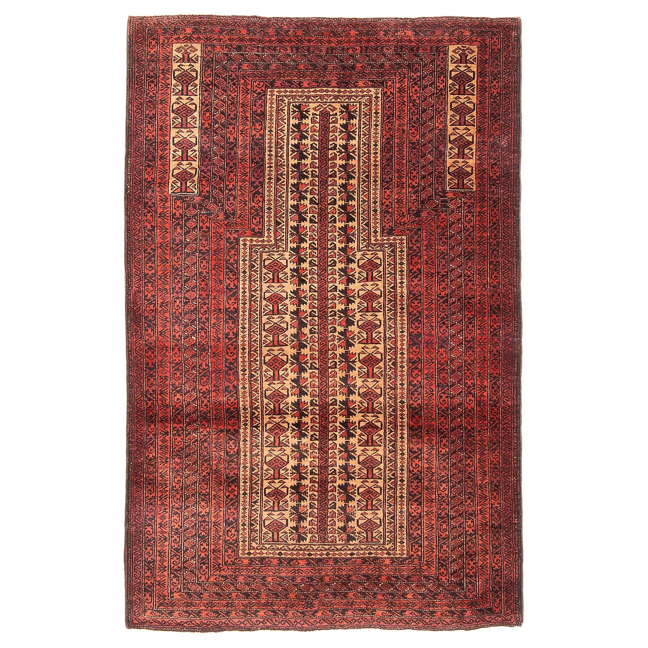Teimani Tan Rug 2'11" x 4'8" - 2'11 x 4'8