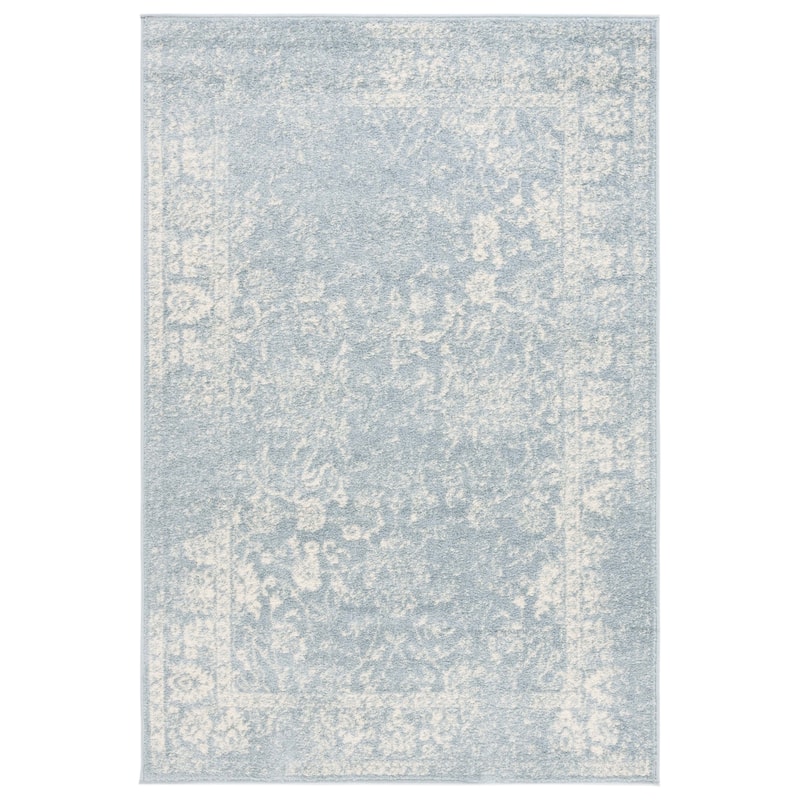 SAFAVIEH Adirondack Riin Rustic Shabby Chic Distressed Rug - 4' x 6' - Slate/Ivory