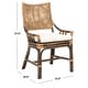 preview thumbnail 13 of 34, SAFAVIEH Donatella Coastal Rattan Cushion Chair - 22" W x 24" L x 37" H