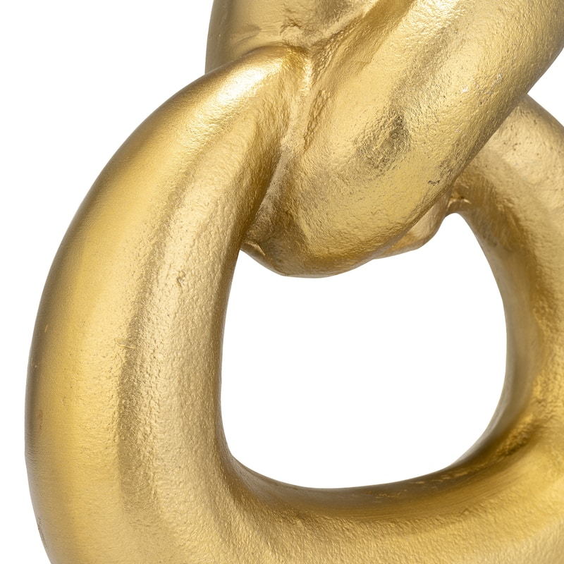 Sagebrook Home Knot Sculpture, Modern Elegance, Decor Accent, Serene Beauty - 9" x 4" x 9"