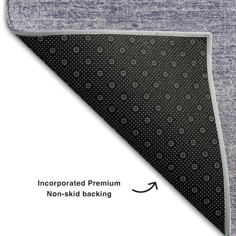 Premium Washable Super Soft Solid Ombre Mayfield Rug