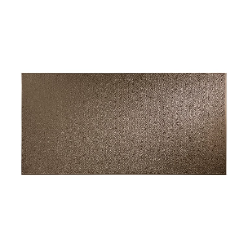FASÄDE Hammered 4-foot x 8-foot PVC Wall Panel in Argent Bronze - 4 x 8