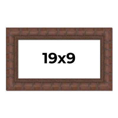 19x9 Frame Pewter Solid Wood Picture Frame Width 1.625 Inches | Interior Frame Depth 0.6875 Inches