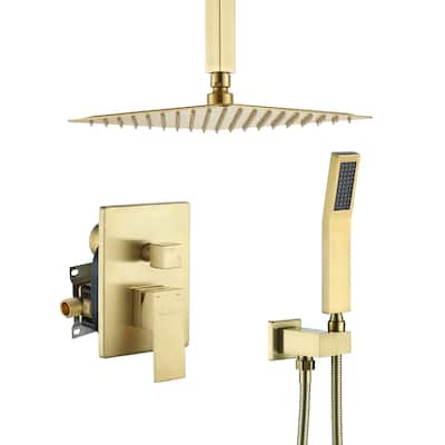 2-Function 10/12/16 In Ceiling Mounted Shower System