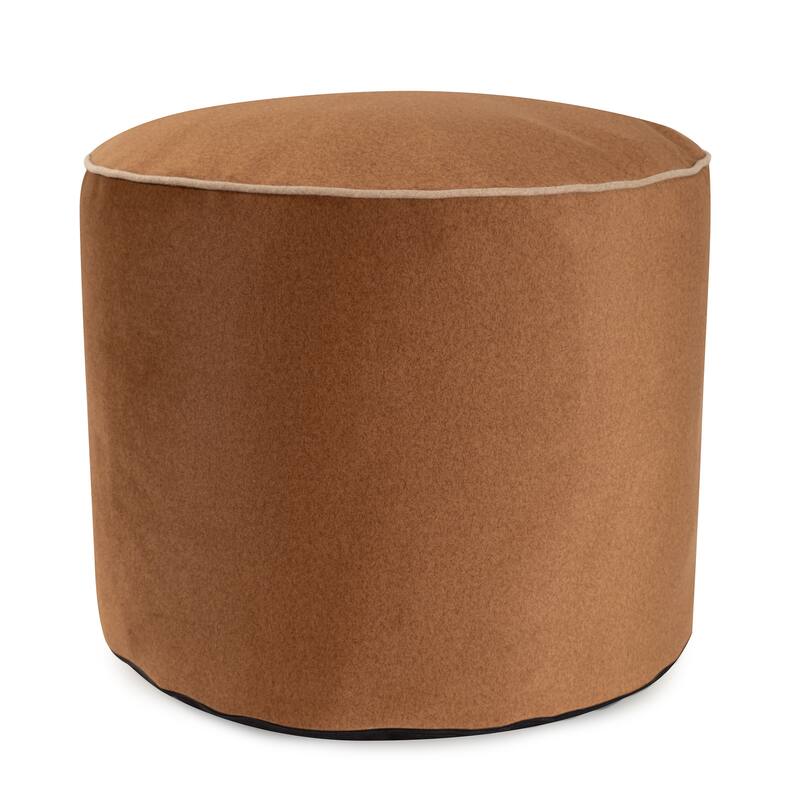 Qiviut Brown Tall Pouf