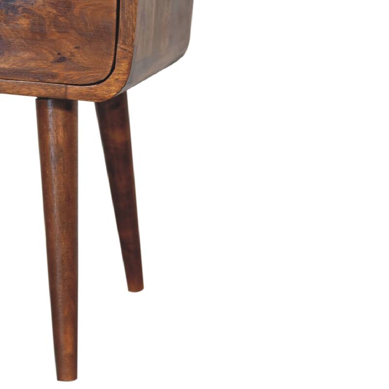 Mid Century Modern Style Drawer Nightstand With Open Shelf,Wooden Storage Side End Table with Drawer