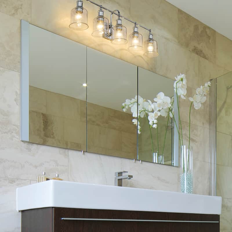 Bellevue Georgia 5 Light 41" Wide Bathroom Vanity Light