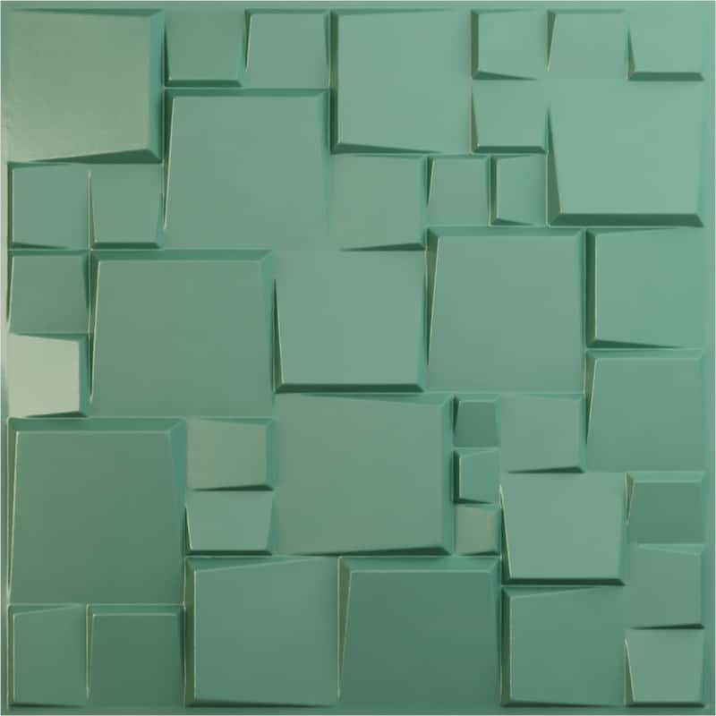 19 5/8"W x 19 5/8"H Modern Square EnduraWall Decorative 3D Wall Panel